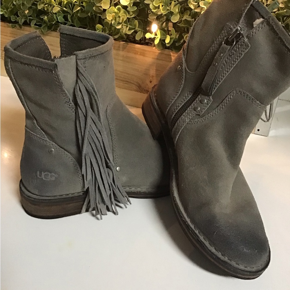 UGG suede ankle booties